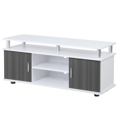  TV Cabinet Stand Entertainment Center Media Furniture Unit Console Grey, White