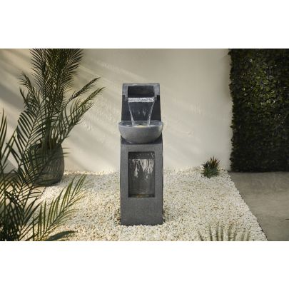 Water Blades Modern Solar Water Feature