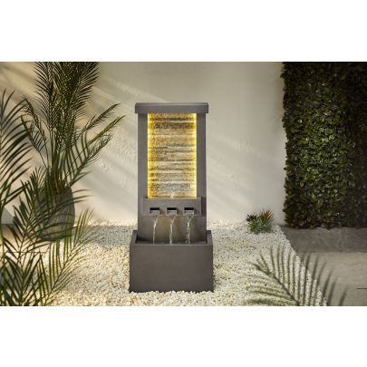 Strata Modern Metal Water Feature