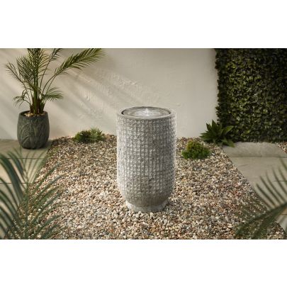 Enya Antique White Traditional Solar Water Feature