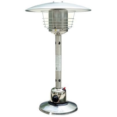 HOMCOM Outdoor Stainless Steel Table Top Gas Heater