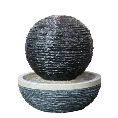 Erskine Slate Sphere Oriental Water Feature