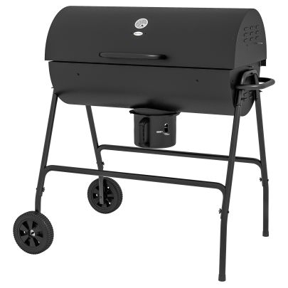 Outsunny Steel Charcoal BBQ, with Ash Catcher and Warming Rack