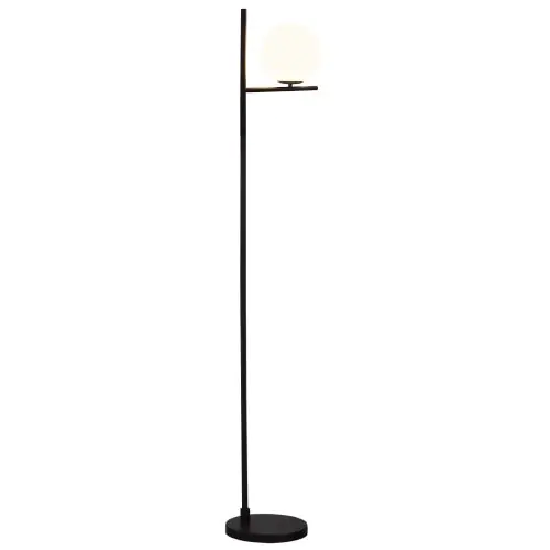  Modern Floor Lamp Metal Frame Sphere Light Reading Land Lamp w/ Pedal Switch