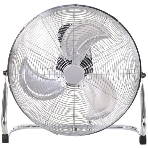  100W 3 Wind Speed Metal Fan Silver