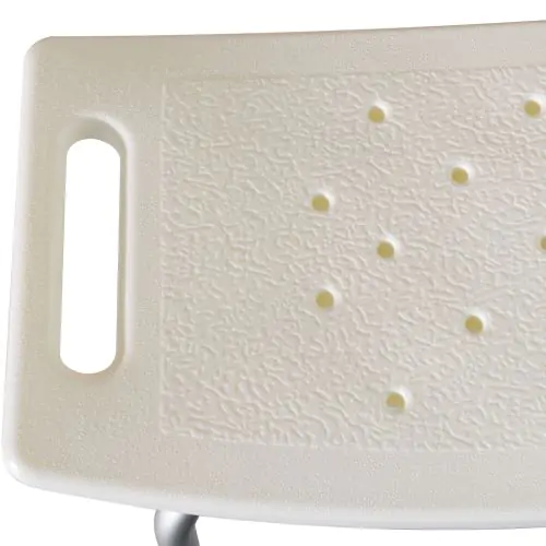  Plastic Non-Slip Portable Bathroom Stool White