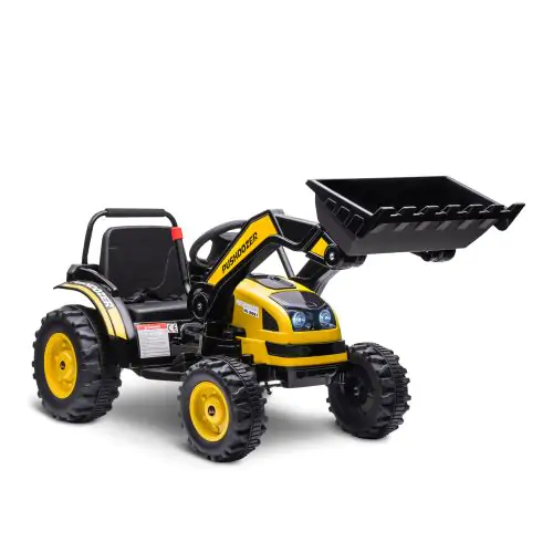  Kids Digger Ride On Excavator 6V Battery Tractor Music Headlight Yellow