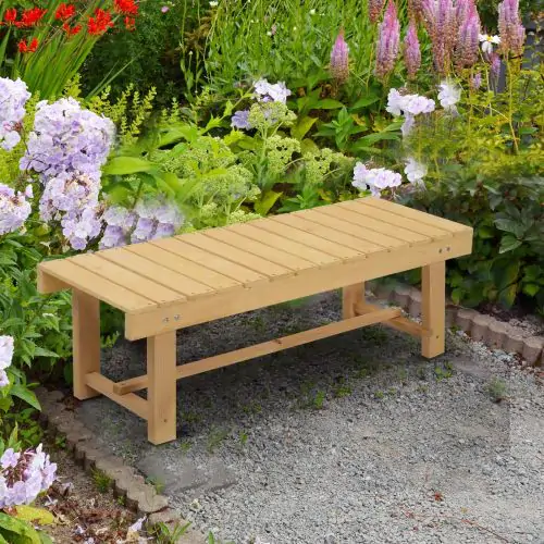  2-Seater Outdoor Garden Fir Wood Patio Bench