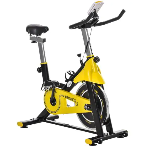  Exercise Bike with Belt Drive Adjustable Resistance Seat Handlebar LCD Display