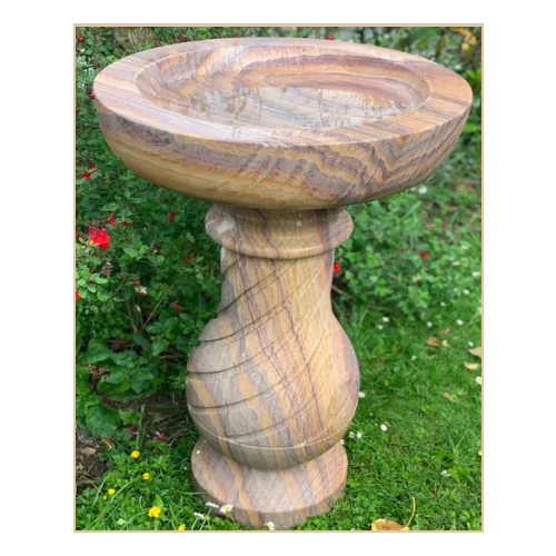 Eastern Rainbow Birdbath With Traditional Base (77x45x45)