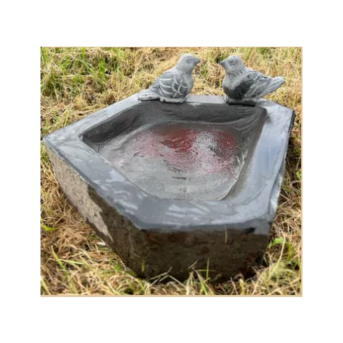 Eastern Basalt Birds Birdbath (15x35x35)