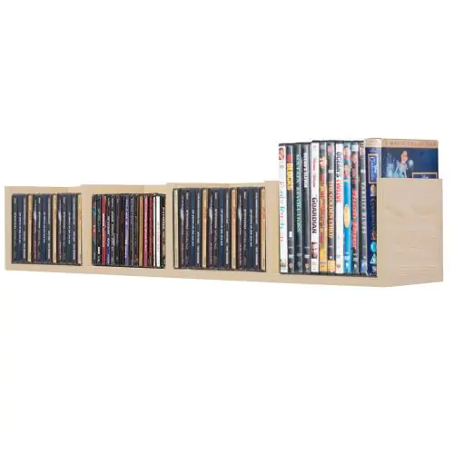  95Lx17Wx16.5H cm Multi-Media Storage Wooden Solid MDF Shelf for Bedroom, Living Room