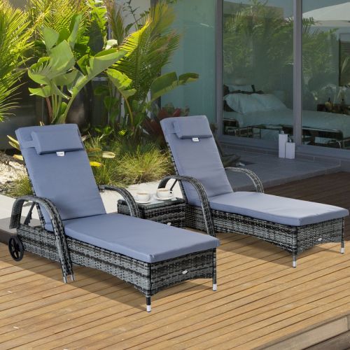 2 seater lounger set 2024 with side table