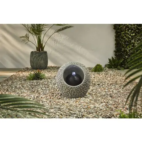 Moon Modern Solar Water Feature