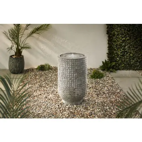 Enya Antique White Traditional Solar Water Feature