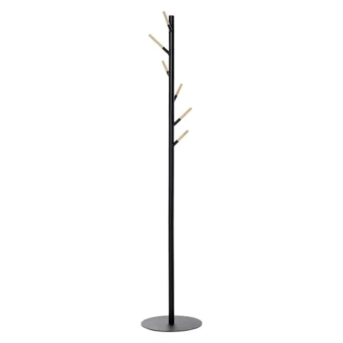  174cm Free Standing Coat Rack Hat Stand Display Garment Holder Hall Tree Black