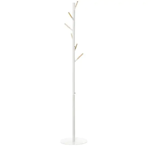  174cm Free Standing Coat Rack Hat Stand Display Garment Holder Hall Tree White