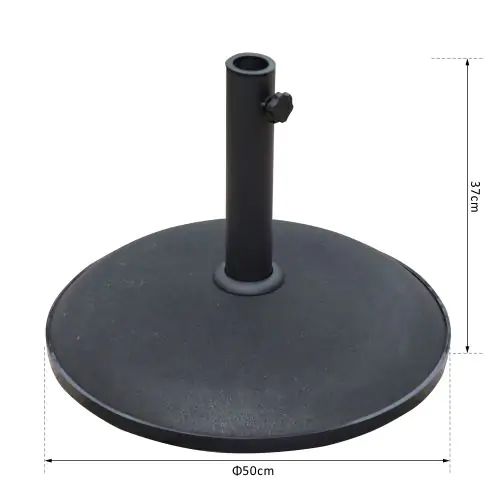  25kg Round Umbrella Base-Black 