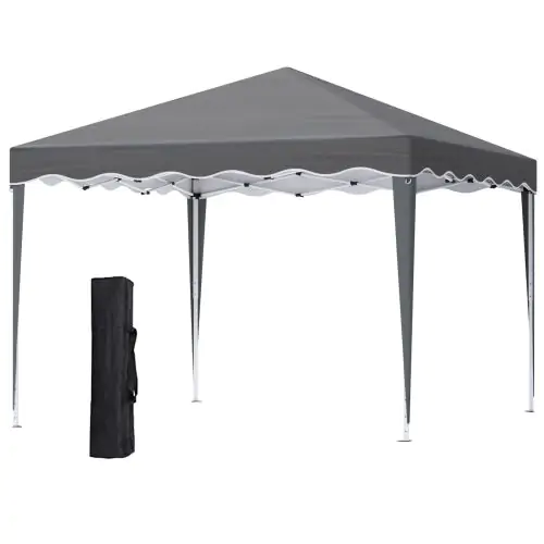 Outsunny 3 x 3m Pop Up Gazebo, Outdoor Camping Gazebo Party Tent with Carry Bag