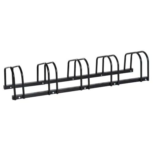  Bike Parking Rack, 130Lx33Wx27H cm, Steel-Black