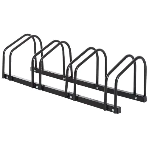  Bike Parking Rack, 95Lx33Wx27H cm, Steel-Black