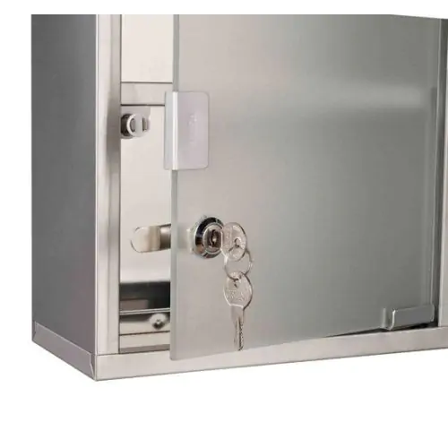  Stainless Steel Wall Mounted Medicine Cabinet-Silver