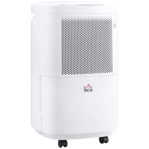 HOMCOM 10L Day 2200ML Portable Quiet Dehumidifier with WiFi Smart App Control, Electric Moisture Air Dehumidifier for Home Laundry Basement