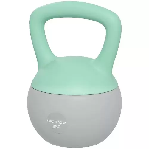 SPORTNOW 8KG Kettlebell, Soft Kettle Bell with Non Slip Handle for Home Gym Weight Lifting and Strength Training