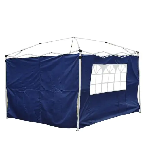 3m Gazebo Exchangeable Side Panel Panels Inc Window Blue