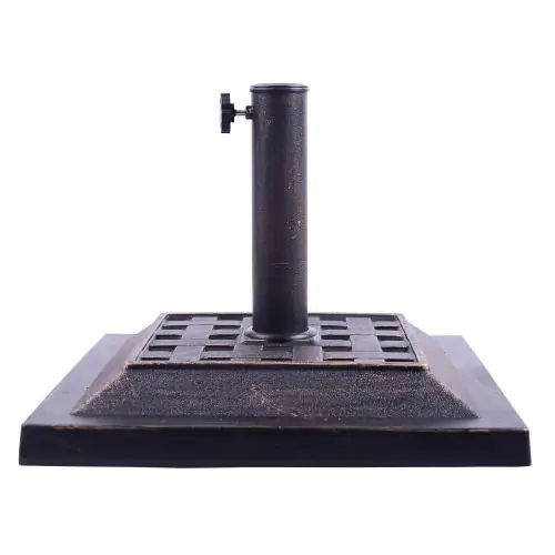 Square Shape Umbrella Stand Bronze