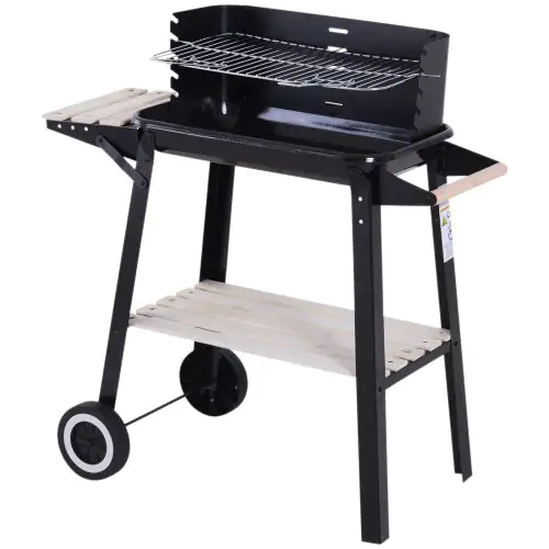 Charcoal BBQ Grill 87Lx45Wx83H cm Black