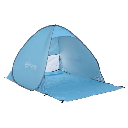 2 Person Pop Up UV Shelter Shade Blue