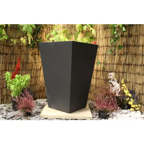 Westbury Grey Tapered Smooth Large Garden Planter