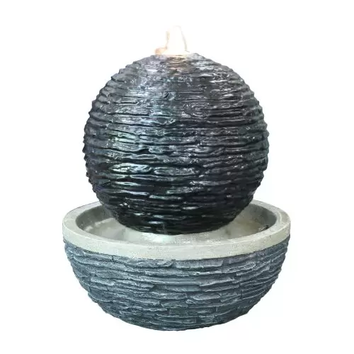 Johnstone Slate Sphere Oriental Water Feature