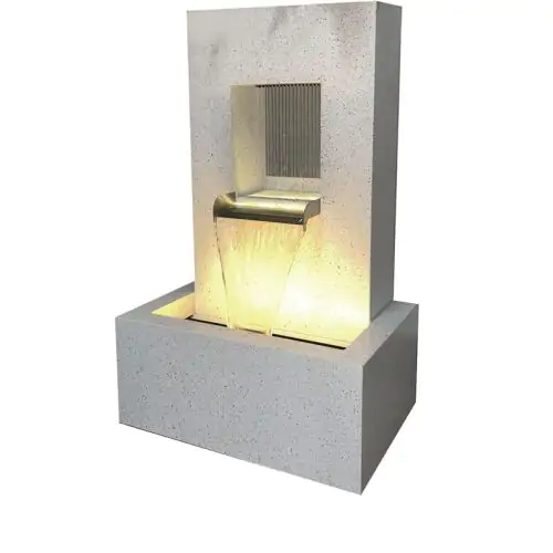 Martos Zinc Metal Modern Metal Water Feature