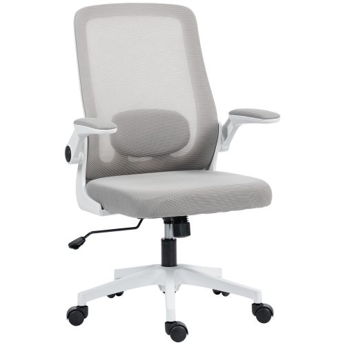 HOMCOM Mesh Back Adjustable Office Chair Grey