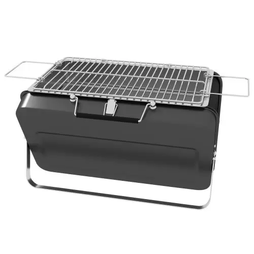 Outsunny Metal Suitable Style Portable BBQ Grill Black