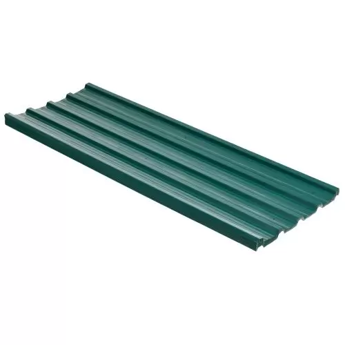 Outsunny Set of 12 Corrugated Steel Roof Sheet Panels Green