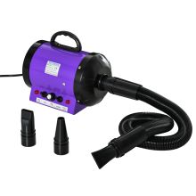 PawHut 2800W Dog Hair Dryer Pet Grooming Blaster Water Blower Dryer w 3 Nozzles, Purple