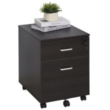 Vinsetto 2-drawer Filing Cabinet Lockable Black