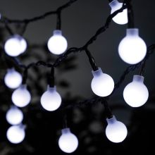 50 White LED Balls