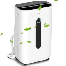 HOMCOM 6500mL Portable Dehumidifier with Air Purifier Filter, 24H Timer, 4 Modes, 22L Day, for Home Laundry Basement