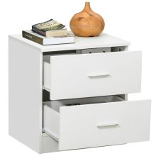  Bedside Table with 2 Drawers, Nightstand, Cabinet Drawers Side Storage Unit