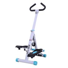 HOMCOM Stepper w Handle Hand Grip Workout Fitness Machine For Fitness Aerobic Exercise Home Gym White