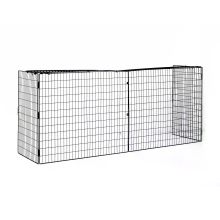 HOMCOM Extendable Fire Guard Screen, Freestanding Fire Screen Spark Guard, Folding Fireplace Cover, Wire Mesh, 81.5 160cm, Black