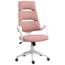 Vinsetto Plastic Ergonomic High Back Office Chair Pink