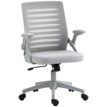 Vinsetto 44 53.5cm Adjustable Height Work Chair, with Mesh Back Grey