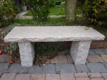 Rustic Straight Bench Pinky Granite (42x100x30)