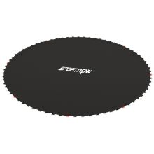 SPORTNOW Trampoline Replacement Mat with Spring Pull Tool, 54 V Hooks, for 10ft Trampoline using 14cm Springs, Black