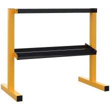 SPORTNOW Dumbbell Rack Stand, 2 Tier Weight Storage Organiser, Stable Dumbbell Holder for Home Gym, 270kg Capacity